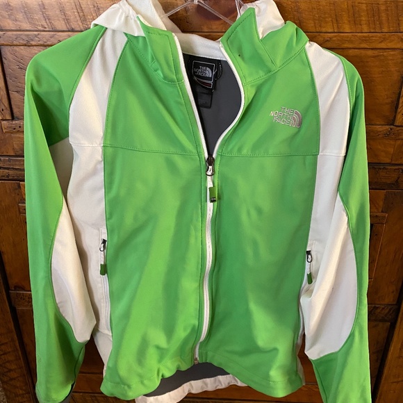 The North Face Summit Series hooded green and white jacket - Picture 1 of 7